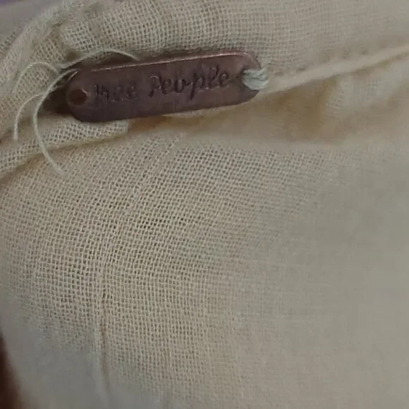 Free People Yellow Gauze Mini Dress XS - Picture 10 of 11